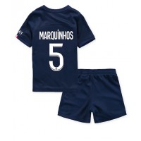 Paris Saint-Germain Marquinhos #5 Fotballklær Hjemmedraktsett Barn 2022-23 Kortermet (+ korte bukser)